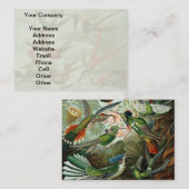 klassiek schilderij van vogel- en wildvogelsoorten visitekaartje (Voorkant / Achterkant)