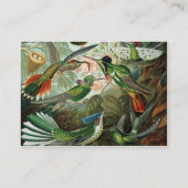 klassiek schilderij van vogel- en wildvogelsoorten visitekaartje (Achterkant)