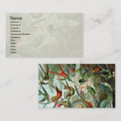 klassiek schilderij van vogel- en wildvogelsoorten visitekaartje (Voorkant / Achterkant)