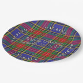 Klassiek Schots Clan MacBeth Tartan Event Papieren Bordje (Gekanteld)