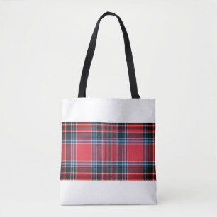 Klassiek Schots geruit patroon Tote Bag