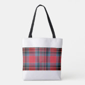 Klassiek Schots geruit patroon Tote Bag (Achterkant)