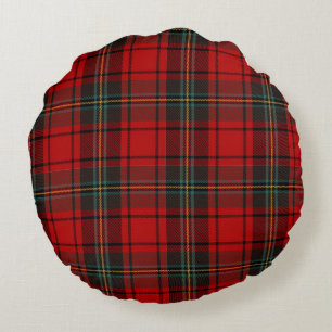 Klassiek Schots Tartan Erfgoed Festive Kerstmis Rond Kussen
