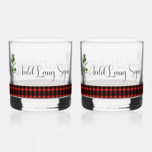 Klassiek Schots Tartan voor Burns Night Whisky Glas