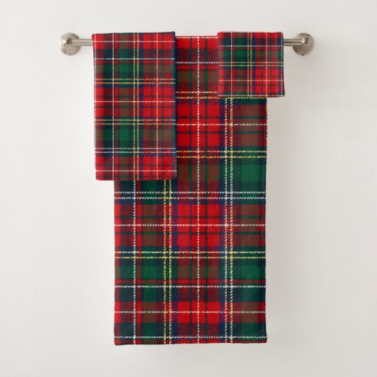 Klassiek Schotse Plaid Kerst Bad Handdoek (Insitu)