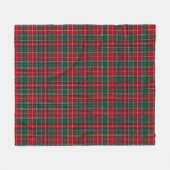 Klassiek Schotse Plaid Kerst Fleece Deken (Voorkant (Horizontaal))