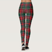 Klassiek Schotse Plaid Kerst Leggings (Achterkant)