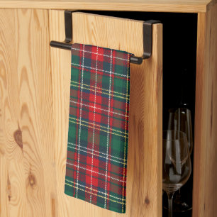 Klassiek Schotse Plaid Kerstmis Theedoek