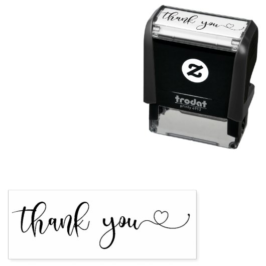 Klassiek Schrift Hartelijk Bedankt Zelfinktende Stempel (In situ)