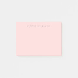 Klassiek schrijfmachinedesign in crèmekleurige min post-it® notes