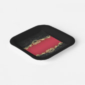 Klassiek schuifwerkontwerp papieren bordje (Gebogen)