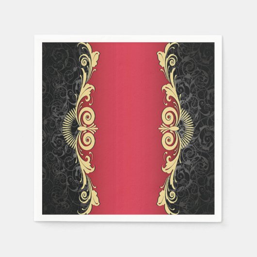 Klassiek schuifwerkontwerp servet (Voorkant)