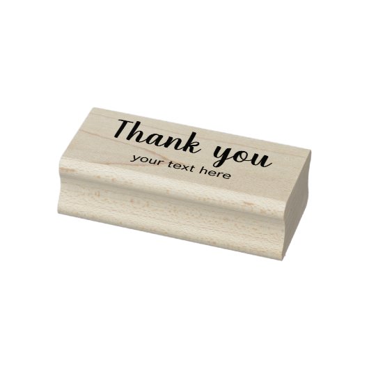 Klassiek Schuingeschreven Dank Je Bericht Rubberstempel (Stempel)