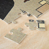 Klassiek Sciencefiction-cruiseschip in helikopterv Legpuzzel (Zijkant)