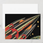 Klassiek Sciencefiction Ruimteschip van Space Star (Voorkant / Achterkant)