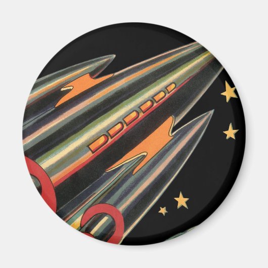 Klassiek sciencefictionruimteschip van Space Stars Magneet (Voorkant)