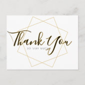 Klassiek script bedankt kaart (Voorkant)