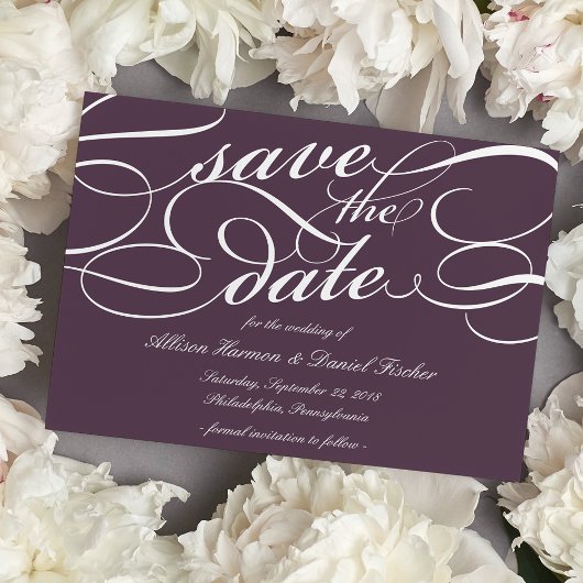 Klassiek script de datum opslaan | Blackberry Save The Date