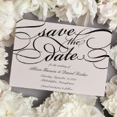 Klassiek script de datum opslaan | Cameo Blush Save The Date