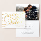 Klassiek script de datum opslaan folie kaarten (Display)