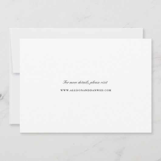 Klassiek script de datum opslaan | Robin's Egg Save The Date (Achterkant)