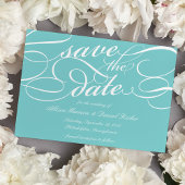 Klassiek script de datum opslaan | Robin's Egg Save The Date