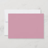 Klassiek Script Elegance Bruiloft RSVP Kaartje (Achterkant)