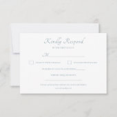 Klassiek script Elegant Modern Wedding RSVP Kaartje (Voorkant)