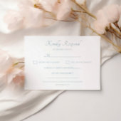 Klassiek script Elegant Modern Wedding RSVP Kaartje