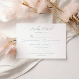 Klassiek script Elegant Modern Wedding RSVP Kaartje