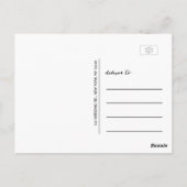 Klassiek script | Foto bruiloft Dank u Briefkaart (Achterkant)