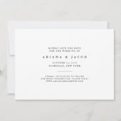 Klassiek script | Foto Opslaan Datum Kaart (Achterkant)