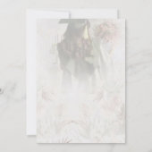 Klassiek script Gold Photo Afstuderen Invitation Kaart (Achterkant)