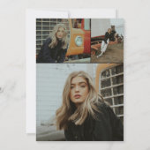 Klassiek script Gold Photo Afstuderen Kaart (Achterkant)