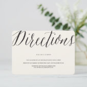 Klassiek Script Grieks Key Geo Trouwaanwijzingen Informatiekaartje (Staand voorkant)