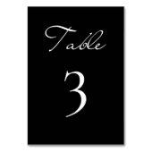 Klassiek Script minimalistisch zwart bruiloft Kaart (Achterkant)