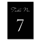 Klassiek Script minimalistisch zwart bruiloft Kaart (Achterkant)