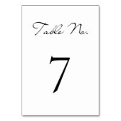 Klassiek script minimalistische witte bruiloft kaart (Voorkant)