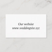 Klassiek script Mr & Mrs bruiloft bijsluiter kaart (Achterkant)