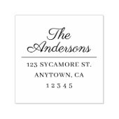 Klassiek Script Name Return-adres Zelfinktende Stempel (Design)