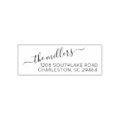 Klassiek script retour adres Zelfinking stempel (Design)