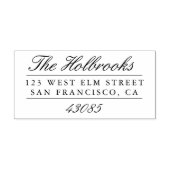 Klassiek script retour adres Zelfinkkend stempel (Design)