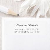 Klassiek script retouradres etiket (Insitu)