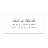 Klassiek script retouradres zelfinktende stempel (Design)