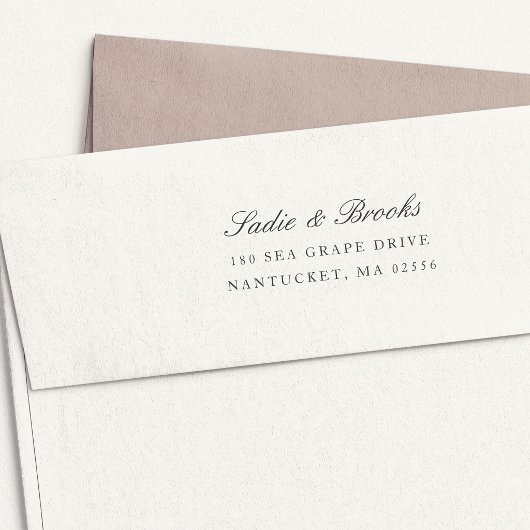Klassiek script retouradres zelfinktende stempel