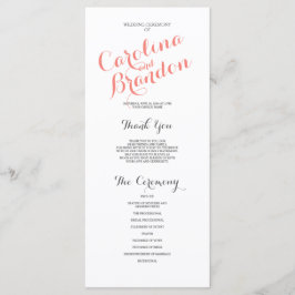 Klassiek script | Trouwprogramma Programmakaart