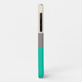 Klassiek Seafoam Groen Kleurenblok met Naam Case-Mate iPhone Case (Achterkant/links)