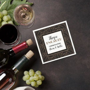 Klassiek! Servetten voor verlovingsfeest