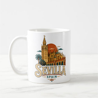 Klassiek Sevilla Spanje Reis Kunst Landmark Koffiemok