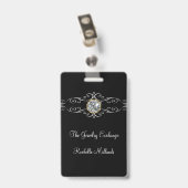 Klassiek Sieraden Thema Badge (Achterkant met clip)
